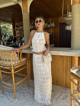 Backless Chiffon Skirt Set